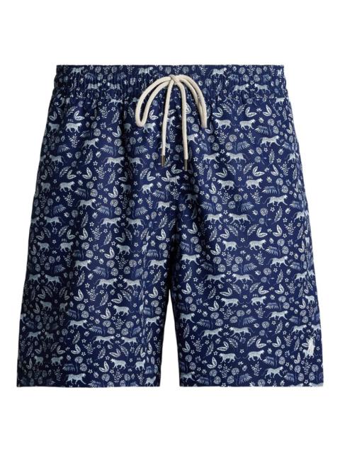 printed swim shorts