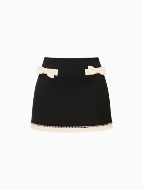 Edeness Bow Embellished Mini Skirt