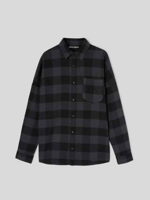 CURVED LOGO CHECKED SHIRT