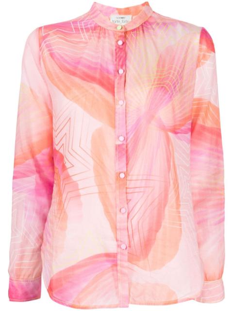 star-print long-sleeve shirt