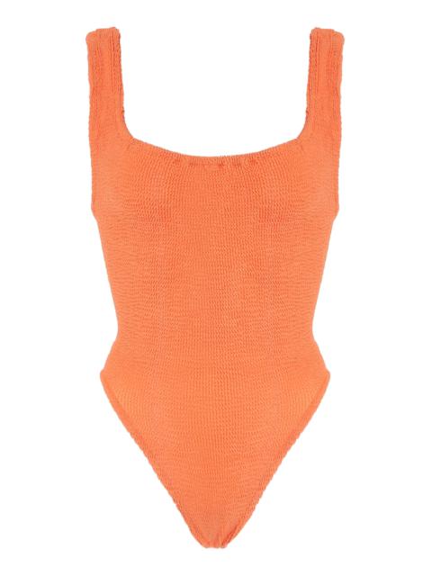Smocked One-Piece Swimsuit orange