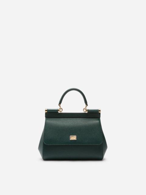 Small dauphine leather Sicily bag