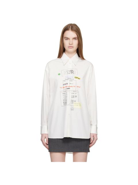Off-White Cotton Poplin Shirt