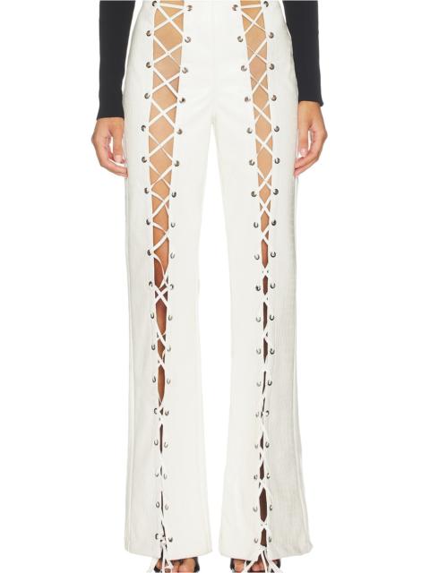 Croc Lace Up Pant