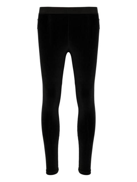 lustrous velour signature leggings