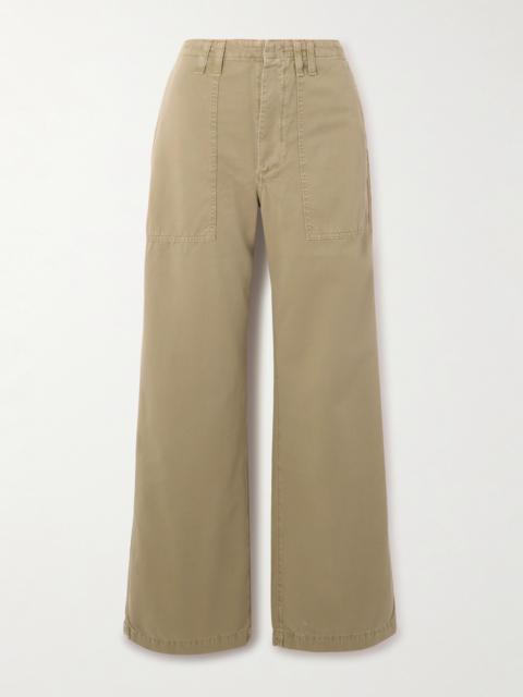 Yuna Cotton-twill Wide-leg Pants