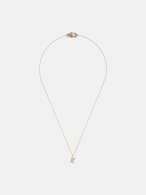 18kt gold necklace with diamonds