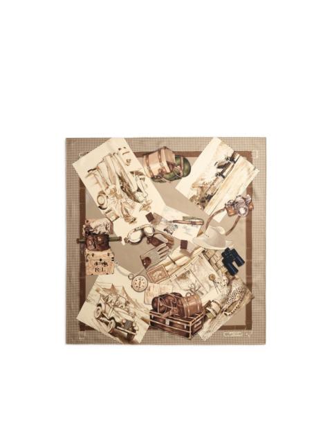 printed silk bandana