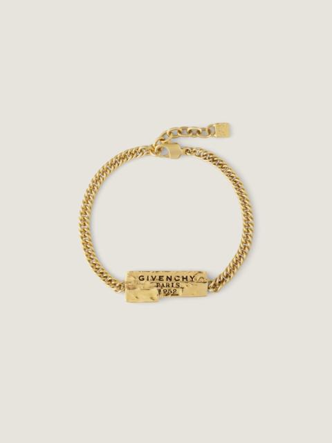 GIVENCHY TAPE BRACELET IN METAL AND ENAMEL