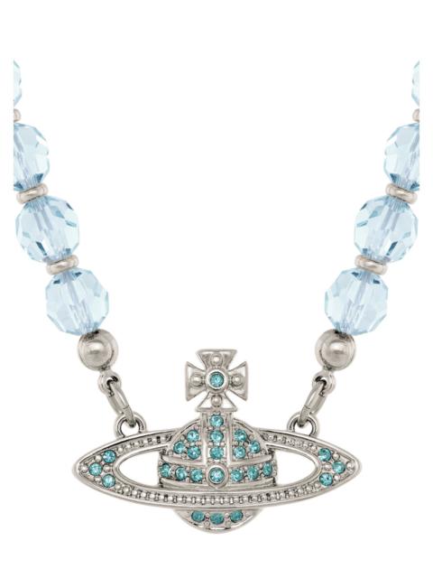 Vivienne Westwood Messaline Beaded orb Choker Necklace