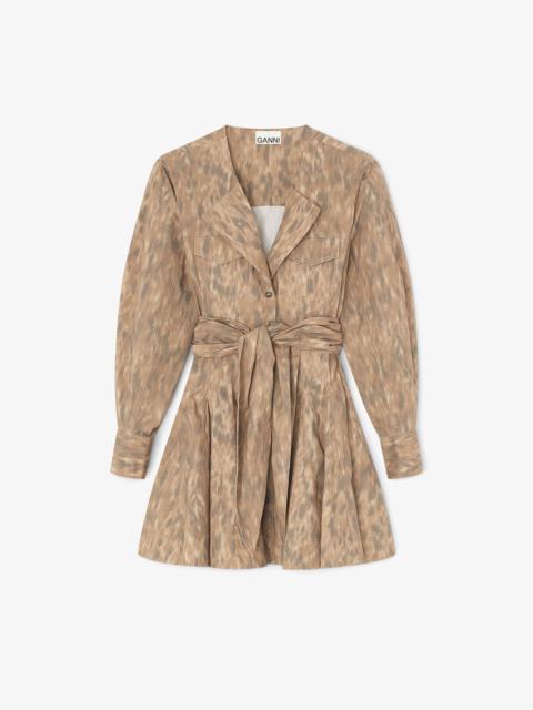 SHIRT DRESS IN STRETCH COTTON