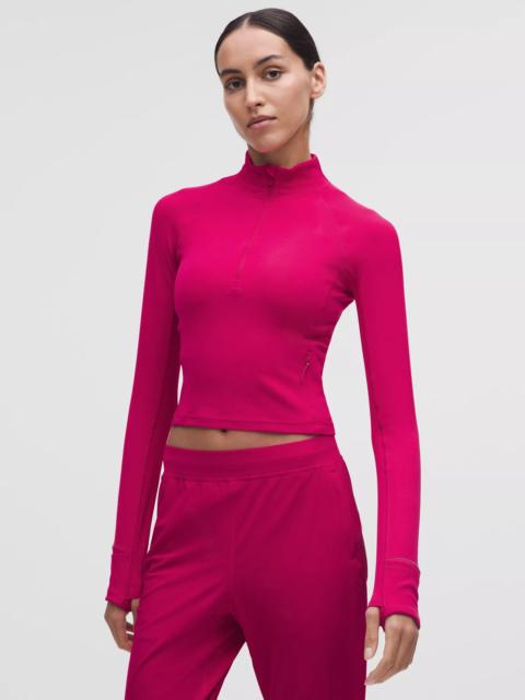 It's Rulu Ribbed Cropped Half Zip *Updated