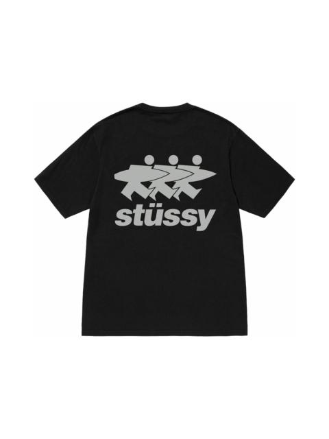 Stussy Surfwalk Pigment Dyed Tee Black