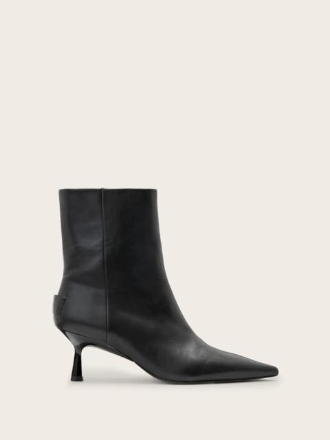 VIVIAN POINTED TOE LEATHER BOOTS
