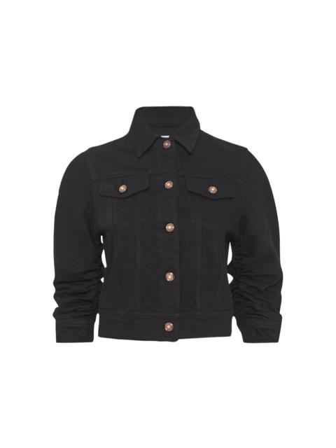 Adira Jacket in Black Recycled Cotton Denim