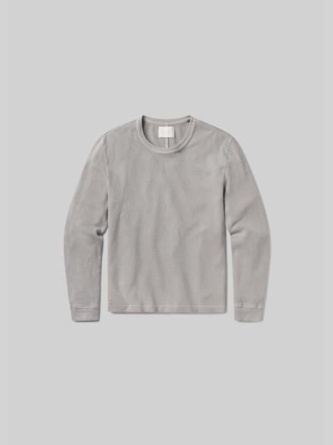 Waffle Crewneck
In Stone Grey