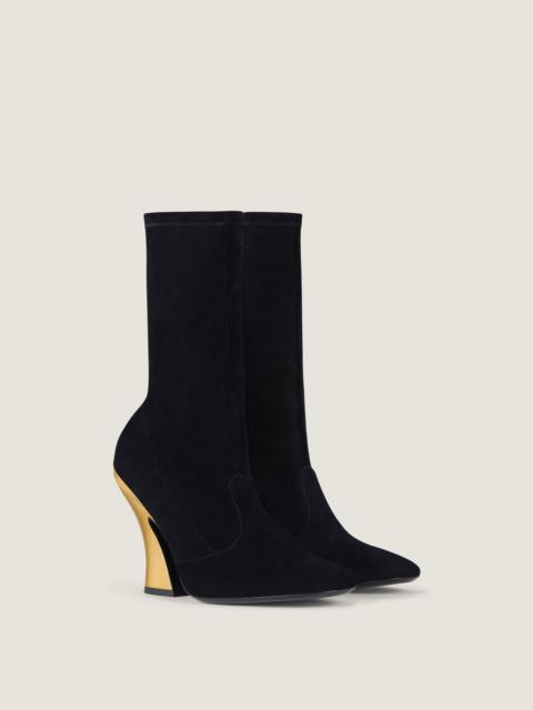 SCULPTED ANKLE BOOTS IN SUEDE
