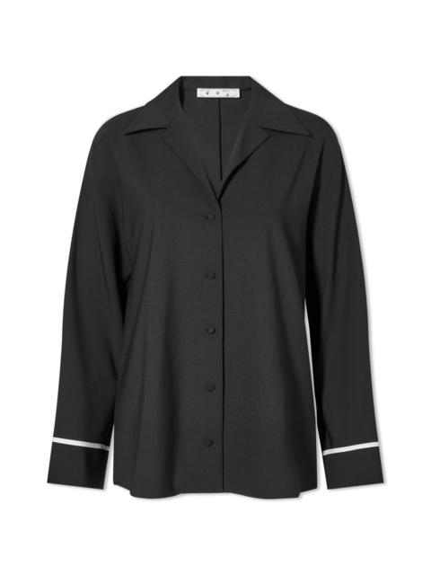 Off-White Long Sleeve Pyjama Shirt