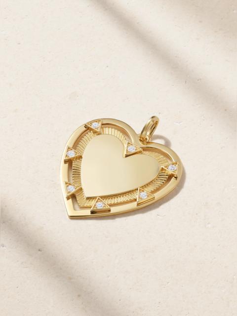 True Love 18-karat Gold Diamond Pendant