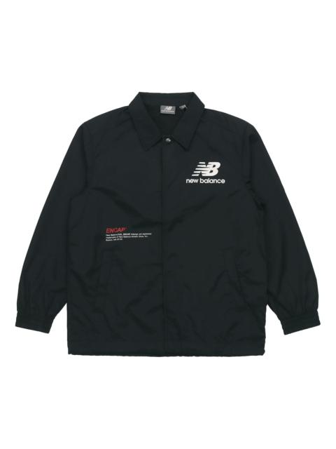 New Balance Casual Cargo Jacket Couple Style Black NAA24013-BK