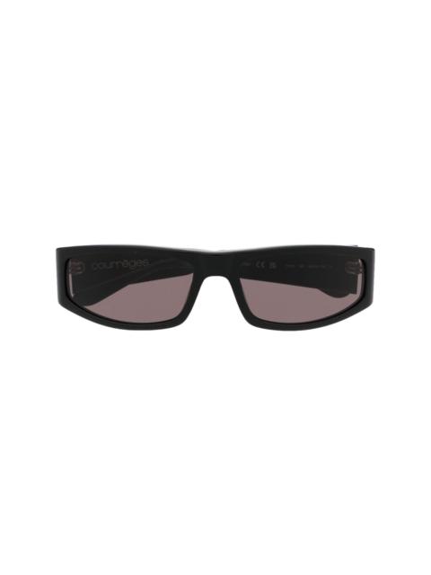 logo-print arm sunglasses