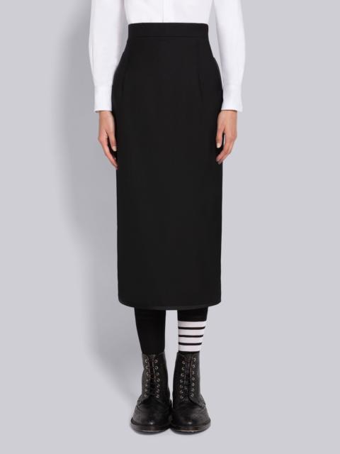 SUPER 120'S TWILL HOLIDAY HIGH WAISTED PENCIL SKIRT