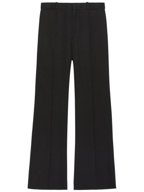Chloe Cotton Flared-leg Trousers