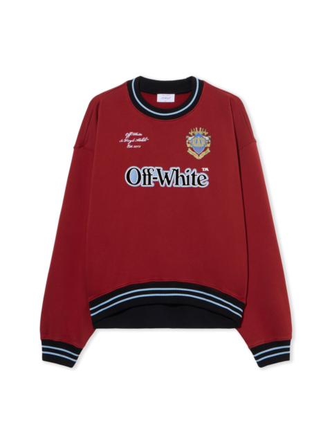 Sporty Over Crew Logo Sweatshirt