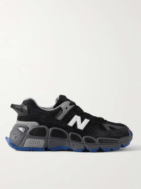 + Salehe Bembury 574 Yurt Leather and Mesh-Trimmed Brushed-Suede Sneakers