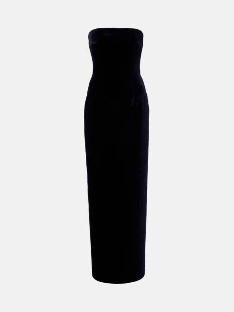 Laelia cotton velvet gown