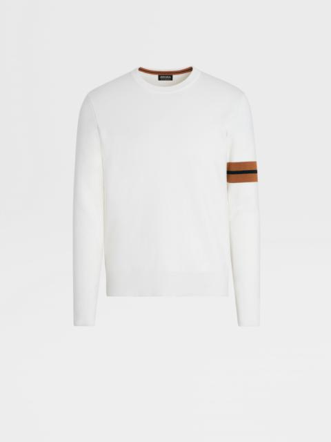 WHITE HIGH PERFORMANCE™ WOOL CREWNECK