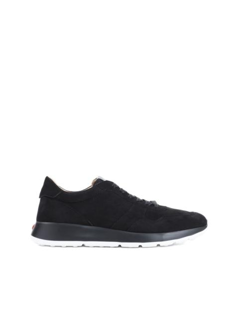 suede panelled sneakers
