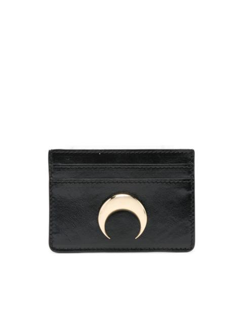 smoth leather moon charm cardholder