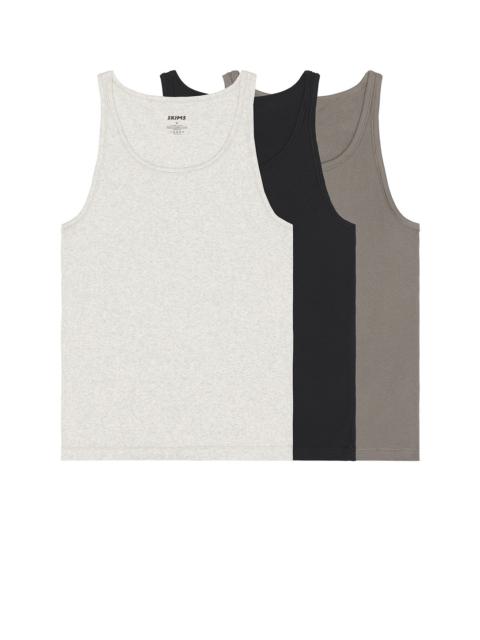 Cotton Rib Tank 3-Pack