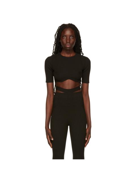 Black Cropped Sweater