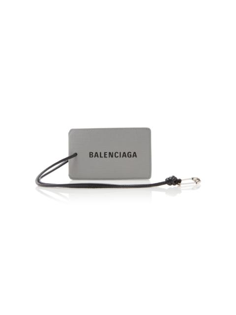 Leather Tag grey
