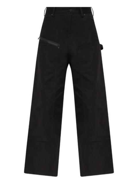 cargo-pocket zip-detail trousers