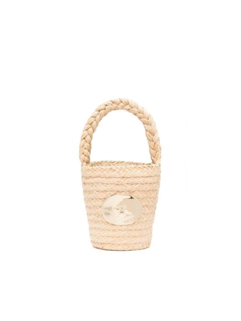 Iconic raffia bucket bag