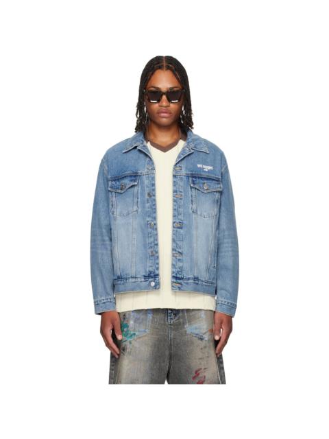 Blue Logo Trucker Denim Jacket