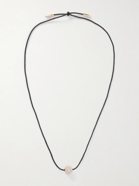 The Spark Cord, Gold-tone And Crystal Necklace