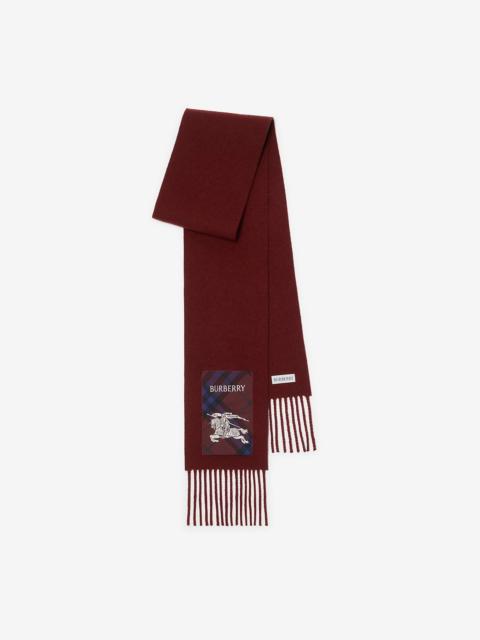 Check Label Cashmere Scarf