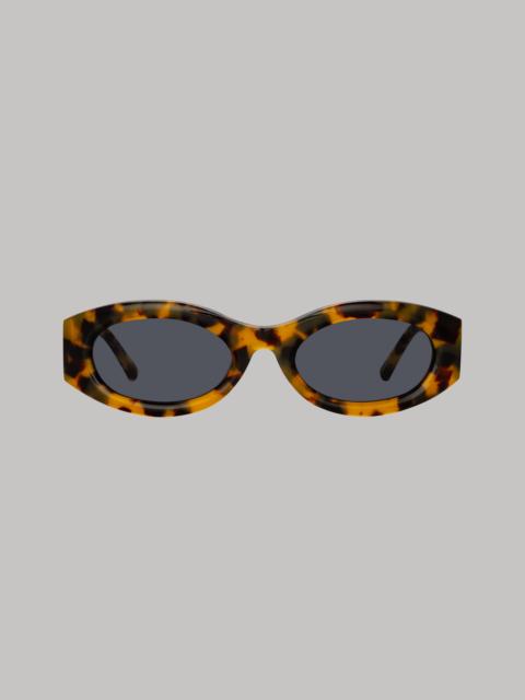 Berta Oval Sunglasses in Tortoiseshell