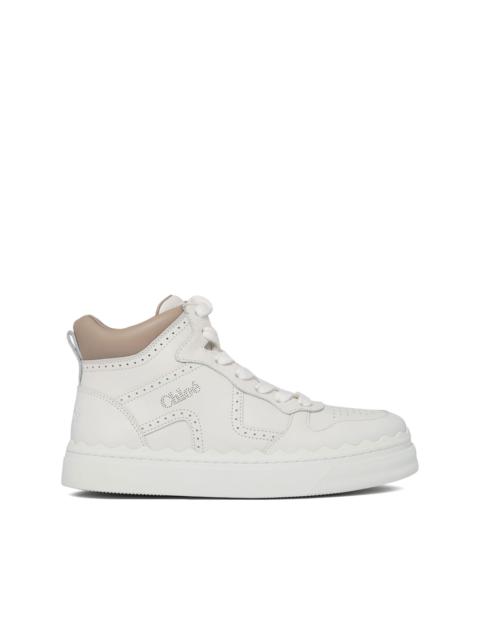 perforated-detail sneakers