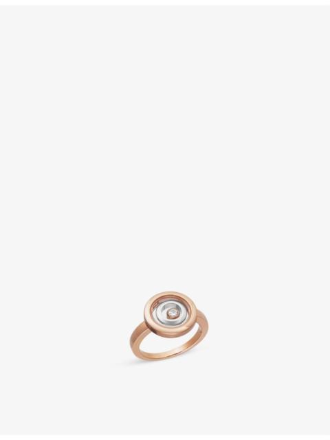 Happy Spirit 18ct rose-gold, 18ct white-gold and 0.09ct brilliant-cut diamond ring