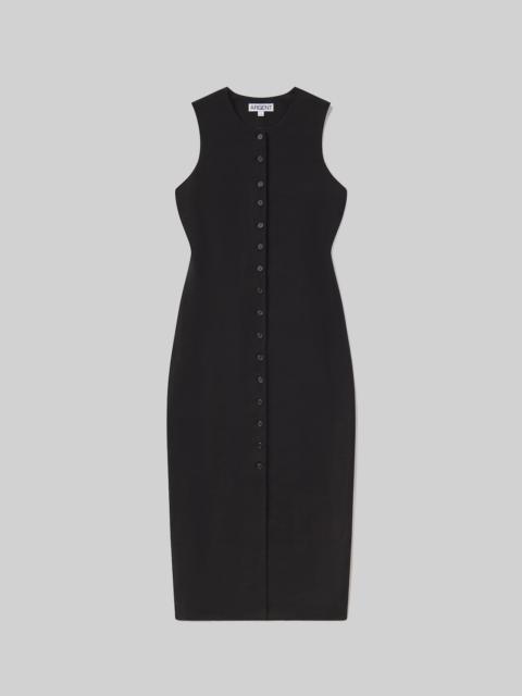 Button Dress Linen Twill
In Black