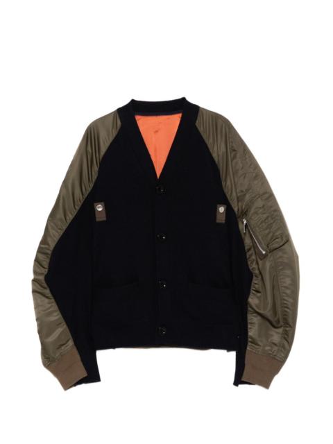 twill cardigan