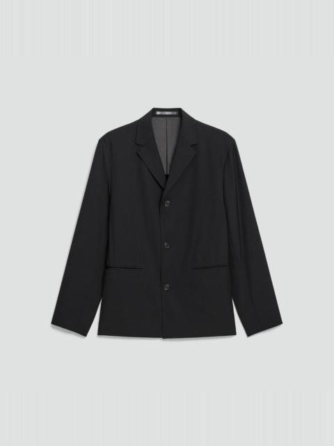 Three-Button Blazer in Stretch Wool