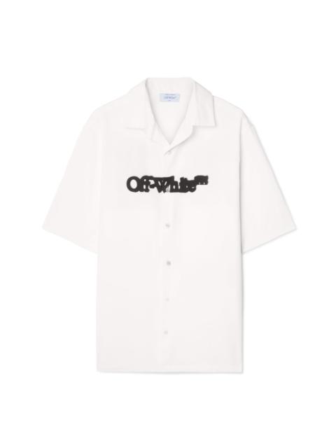 White Spray Arrow Bowling Shirt