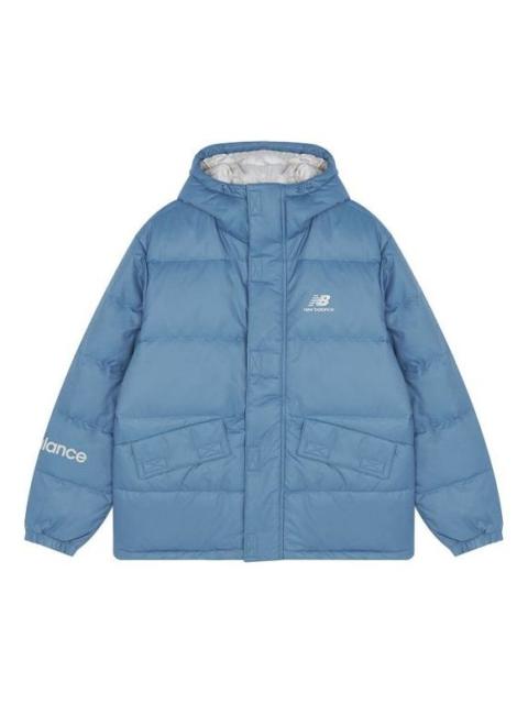 New Balance Logo Down Jacket 'Sky Blue' AMJ13334-WAB