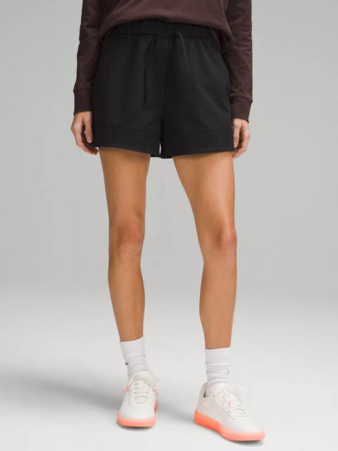 Cinchable Waist High-Rise Woven Short 3.5"